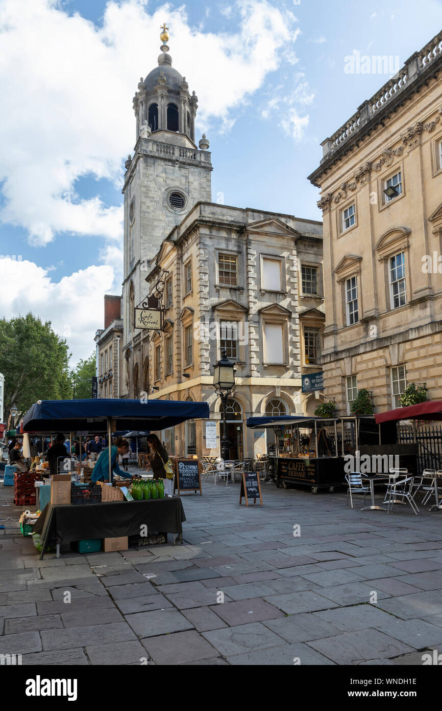 St. Nichola Market, Corn Street, City of Bristol England, Großbritannien Stockfoto