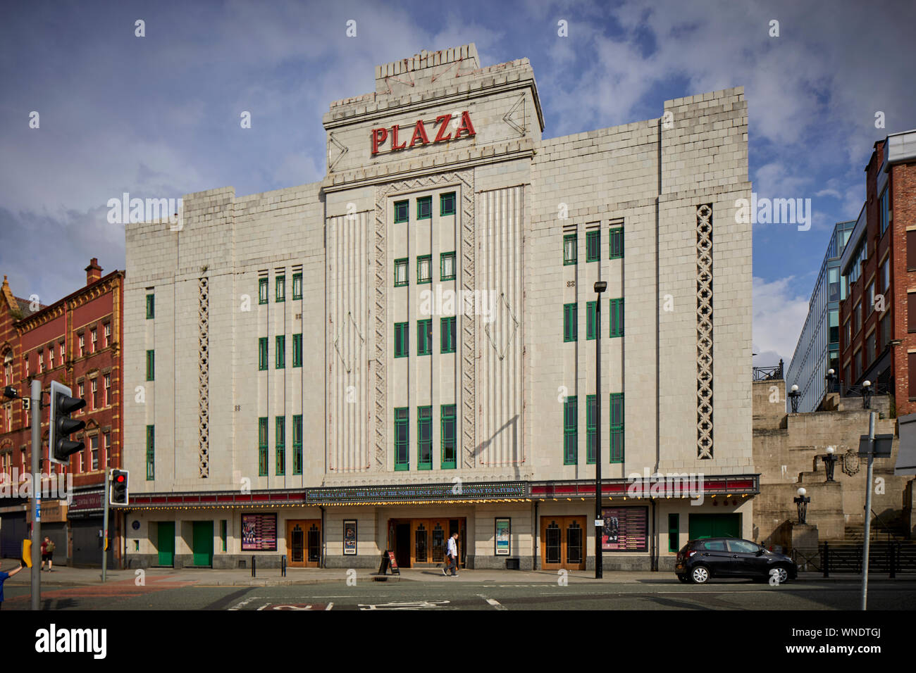 Historisches Art déco-Plaza Super Kino und Theater Kino in Stockport 1932 Grad II * denkmalgeschützte Gebäude vom Architekten William Thornley wiederhergestellt Stockfoto