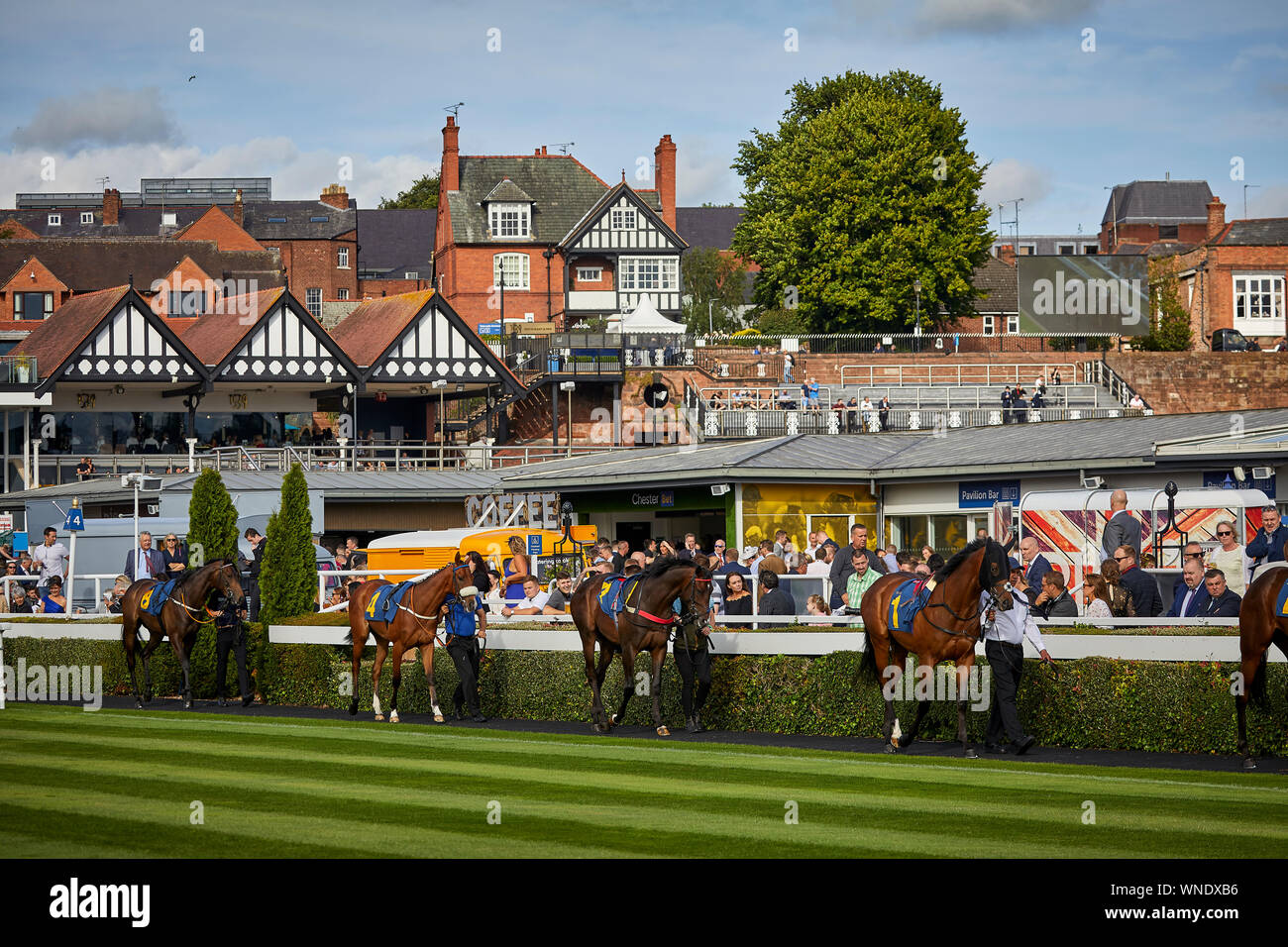 Zusammen Nacht in Chester Stockfoto