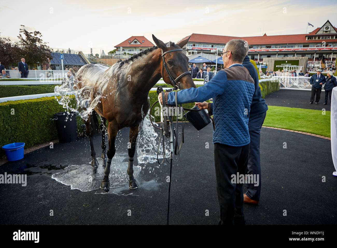 Zusammen Nacht in Chester Stockfoto