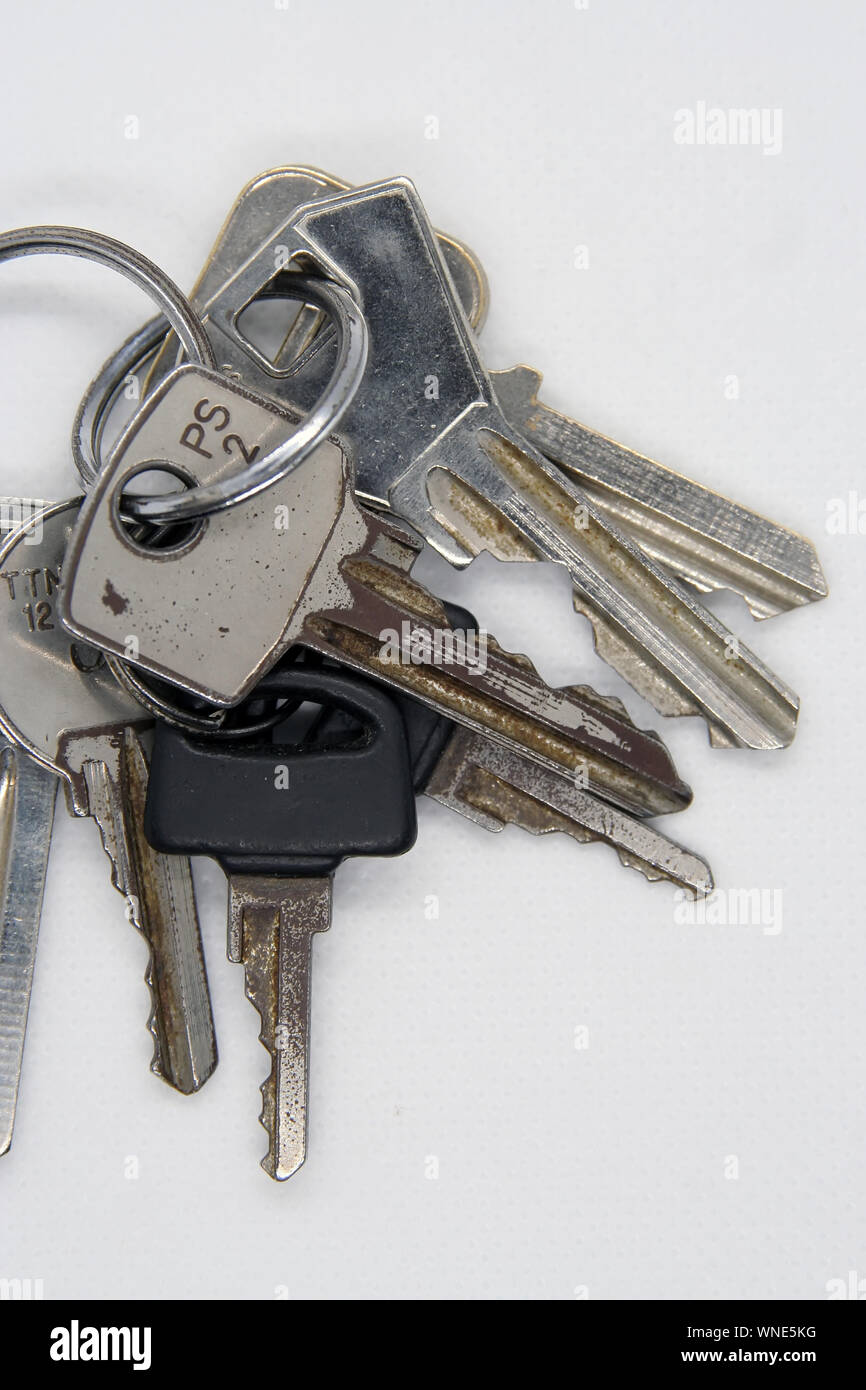 Alte Tür Schlüssel. Alte Metall Tasten. Türschlüssel. Vintage Keys. Stockfoto