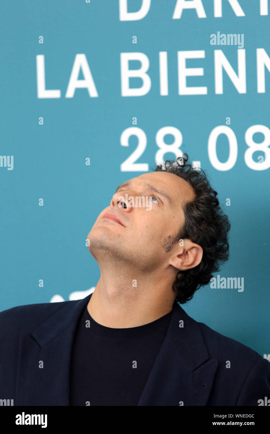 Italien, Lido di Venezia, 6. September 2019: Der italienische Schauspieler Claudio Santamaria am Photocall "tutto il Mio folle Amore' (Alle meine verrückte Liebe). 7. Stockfoto
