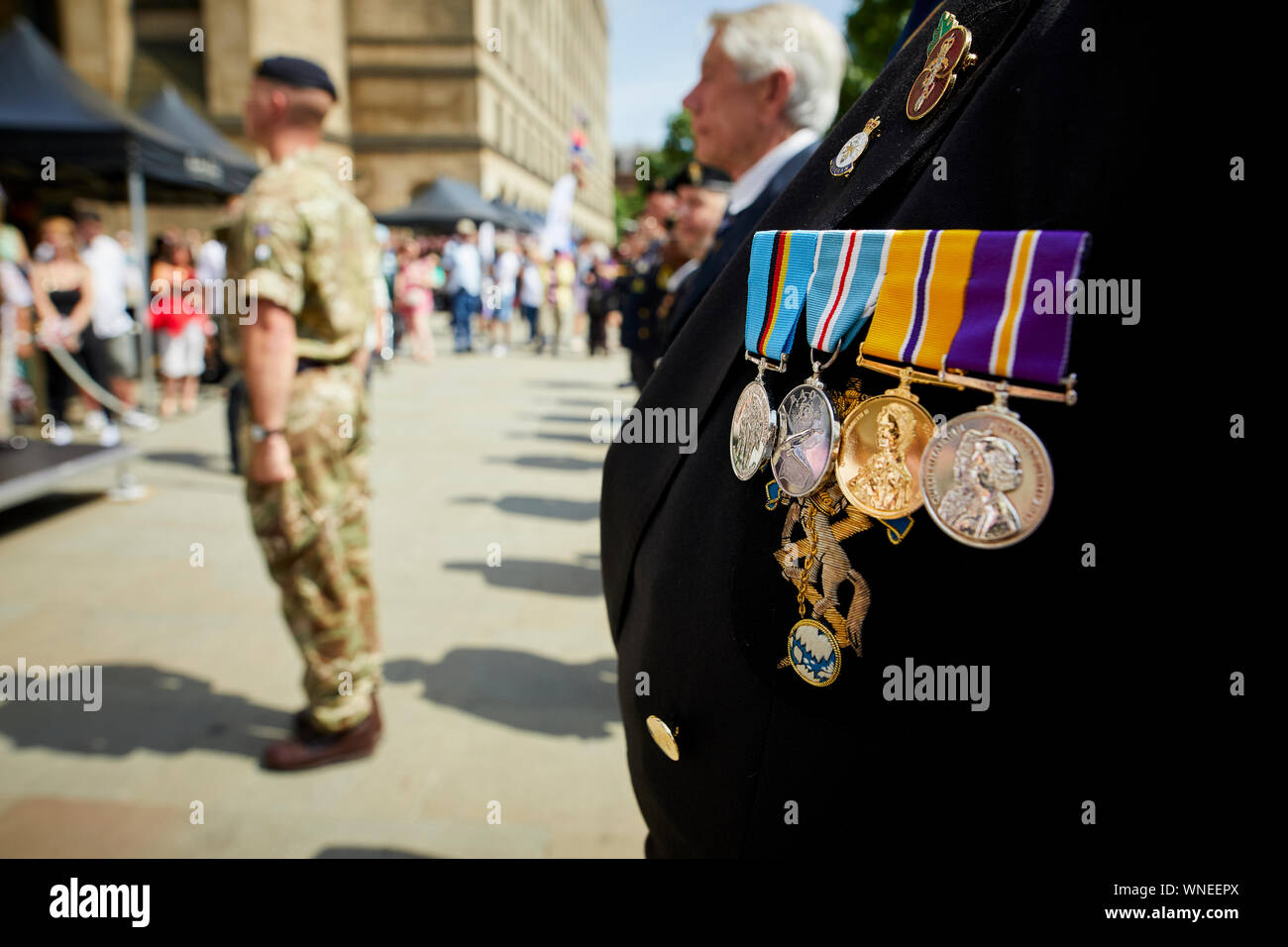 Manchester Streitkräfte Tag im St Peters Square Stockfoto