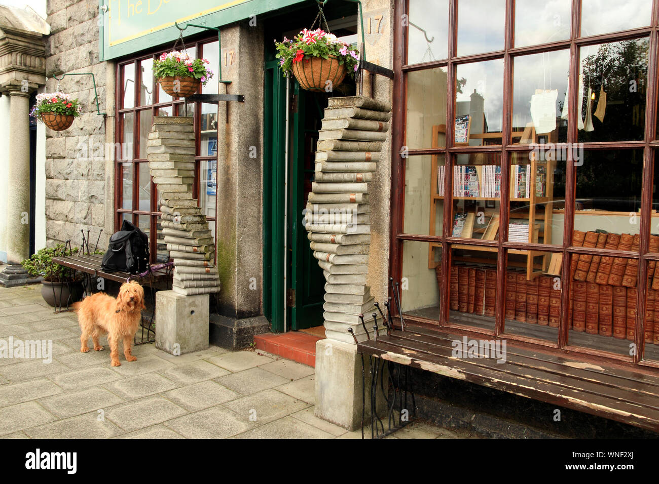 Buch Shop, Wigtown, Dumfries and Galloway, Schottland, Großbritannien Stockfoto