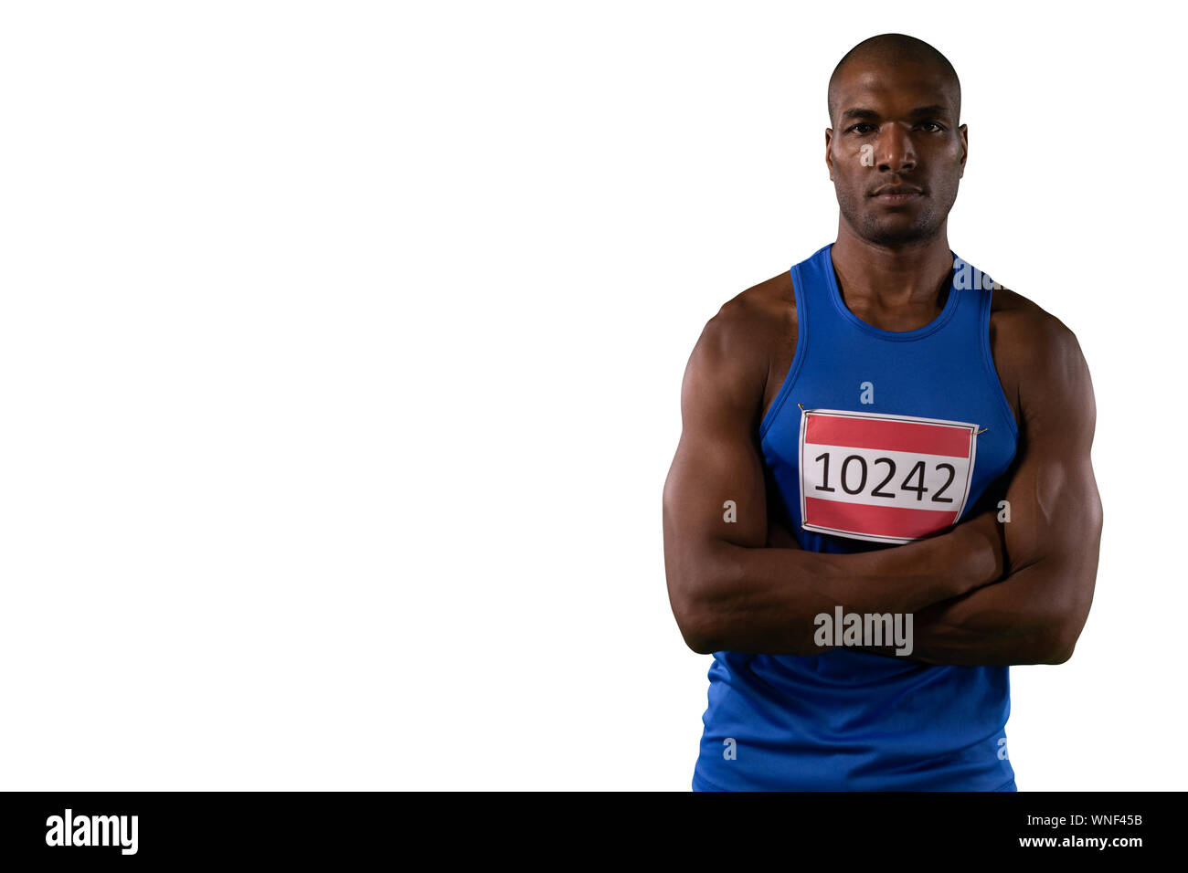 Konzentrierte Athleten Stockfoto