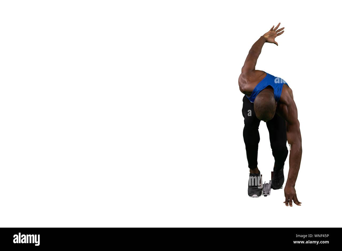 Konzentrierte Athleten Stockfoto