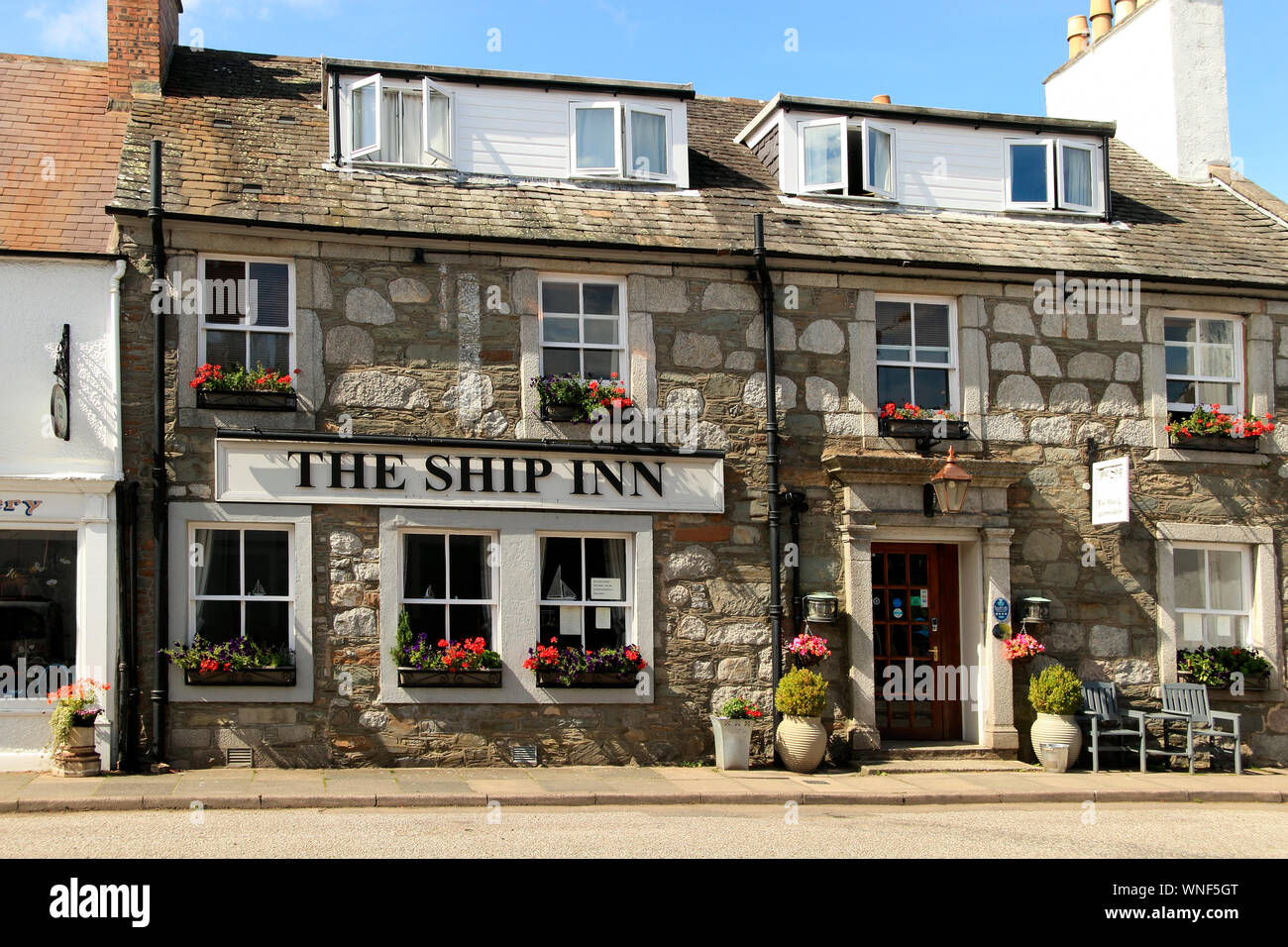 The Ship Inn Pub, Torhaus der Flotte, Dumfries and Galloway, Schottland, Großbritannien Stockfoto
