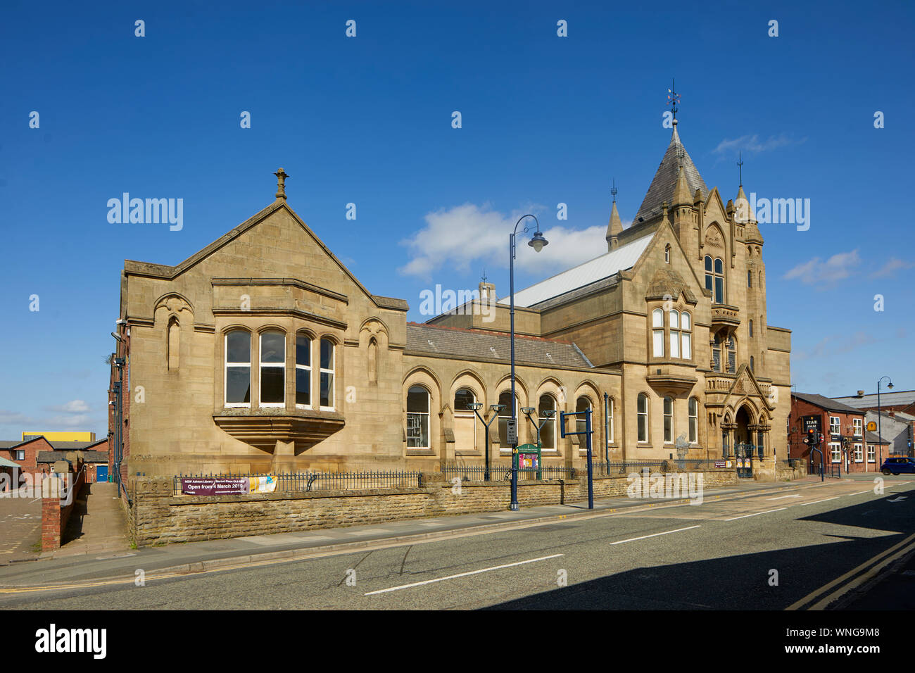 Tameside, Museen und Galerien. Tameside Central Library Old Street, Ashton-under-Lyne Stockfoto