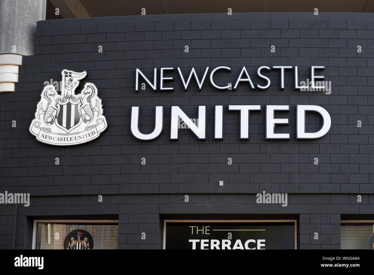 St. James Park Newcastle United Football Stadion in Newcastle upon Tyne Stockfoto