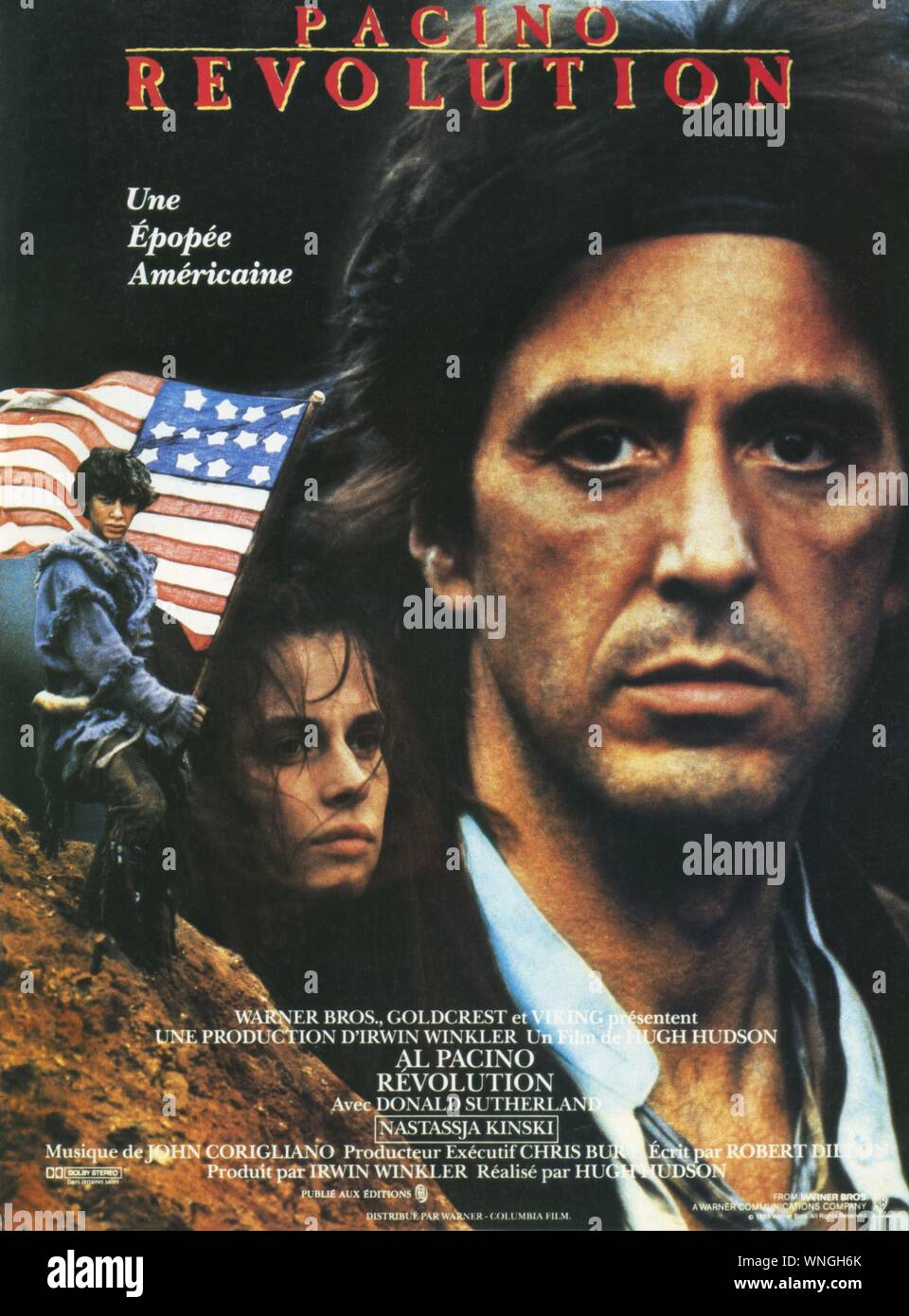 Revolution Jahr: 1985 UK/Norwegen Regie: Hugh Hudson Al Pacino Poster (Fr) Stockfoto