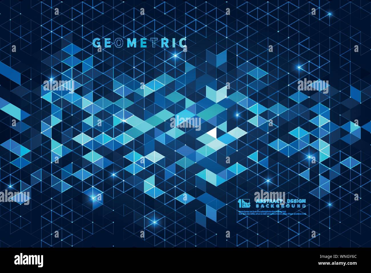 Abstrakt Blau square futuristischen Hintergrund. Sie können für Struktur, Design, Tech, futuristisch, Präsentation, Vorlage verwenden, Jahresbericht. Abbildung Stock Vektor
