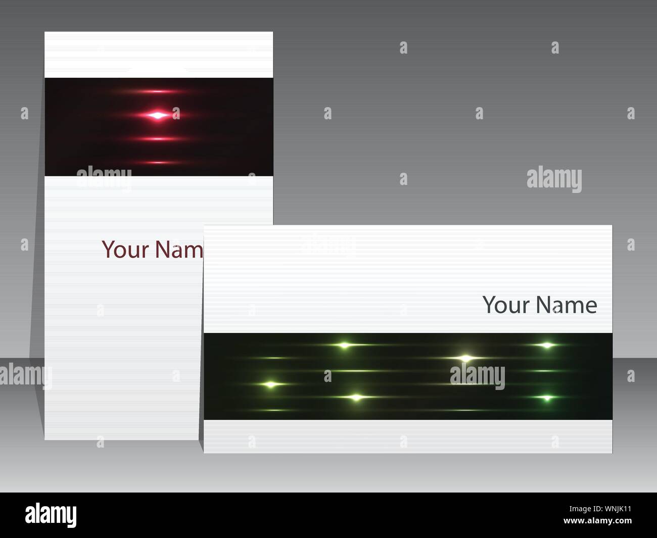 Abstrakte weißen Business Card Design Stock Vektor
