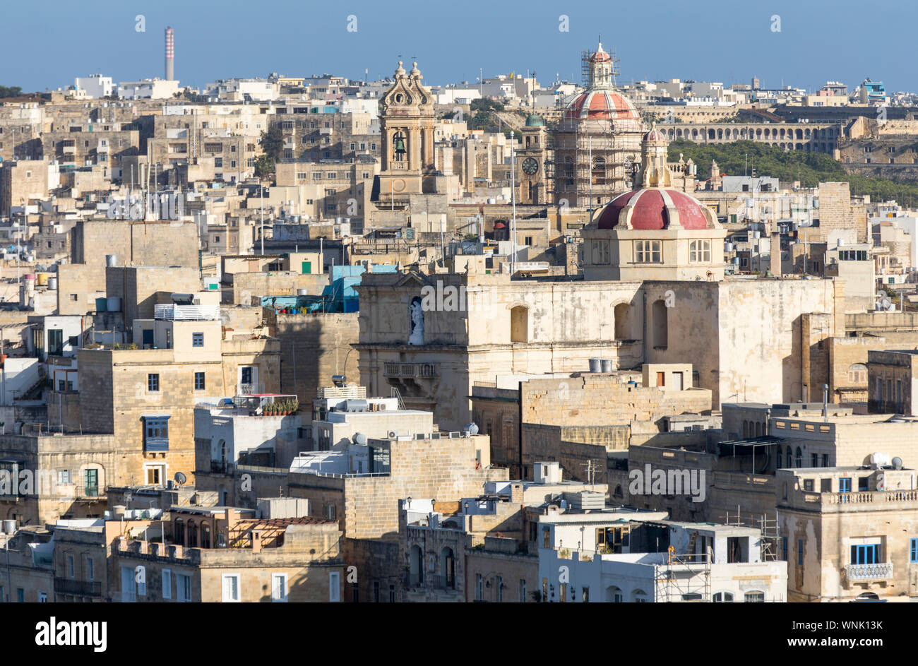 Malta, Valetta, 3-Städte, Grand Harbour, Senglea, Stockfoto