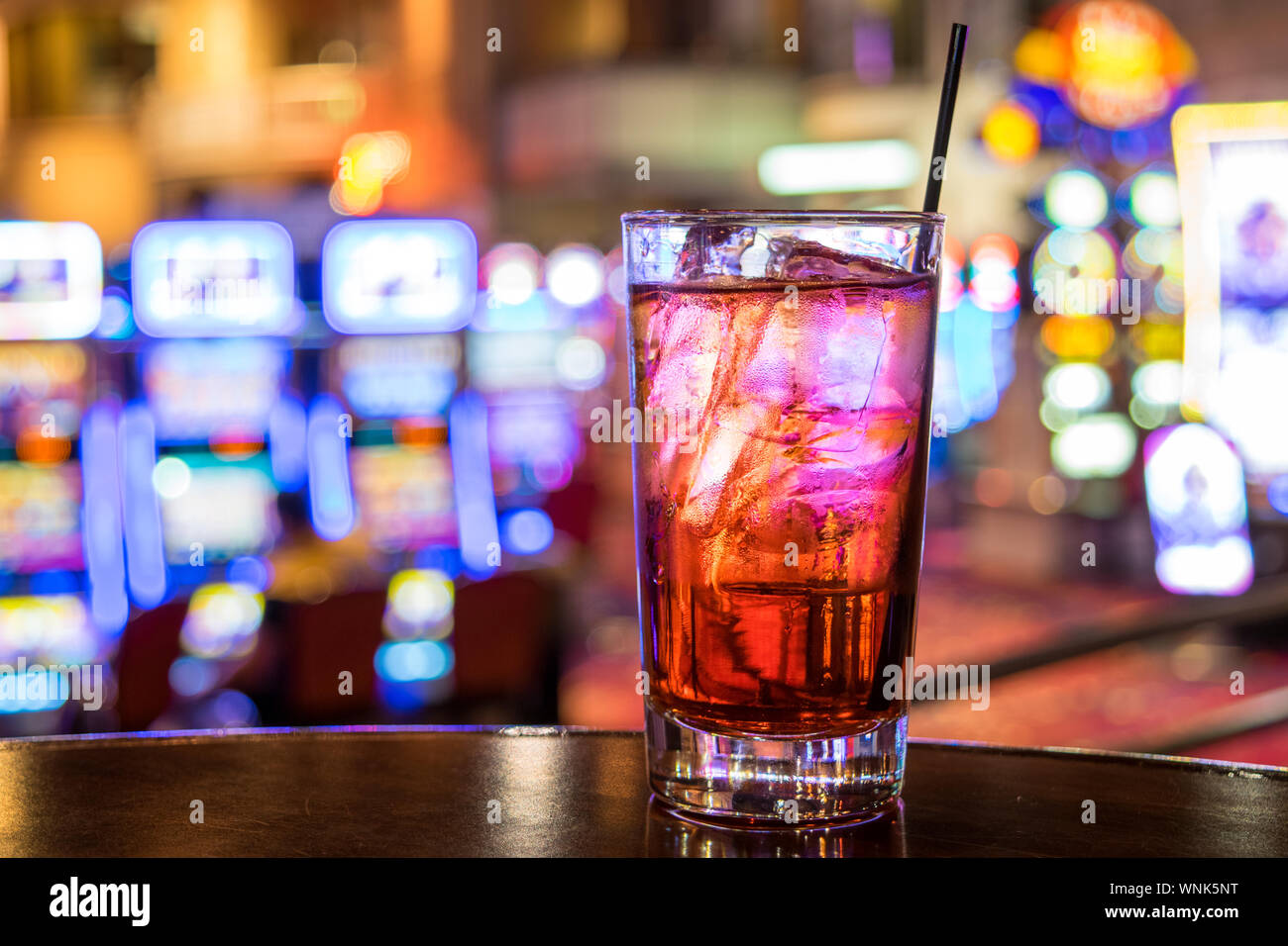 Bunten Cocktail an der Bar im Casino Las Vegas - Las Vegas, Nevada, USA Stockfoto