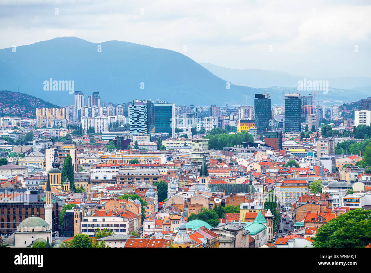Stadtbild von Sarajevo (Bosnien und Herzegowina) Stockfoto
