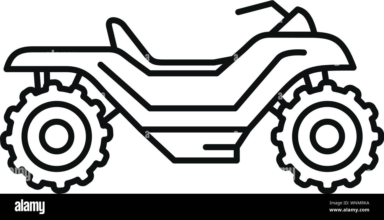 Extreme Quad Bike - Symbol. Umrisse extreme quad bike Vektor Symbol für Web Design auf weißem Hintergrund Stock Vektor