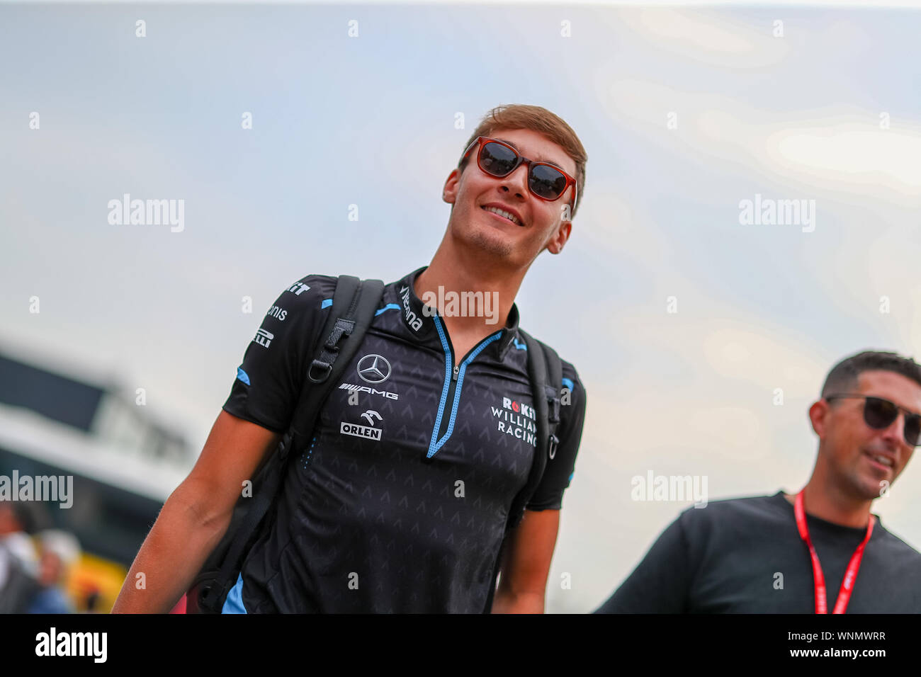 #63 GEORGE RUSSELL WILLIAMS RACING MERCEDES. GP Italien, Monza 5-8 SEPTEMBER 2019 beim Gran Premio Heineken Italien 2019 - GIOVEDÌ - Paddock und C Stockfoto