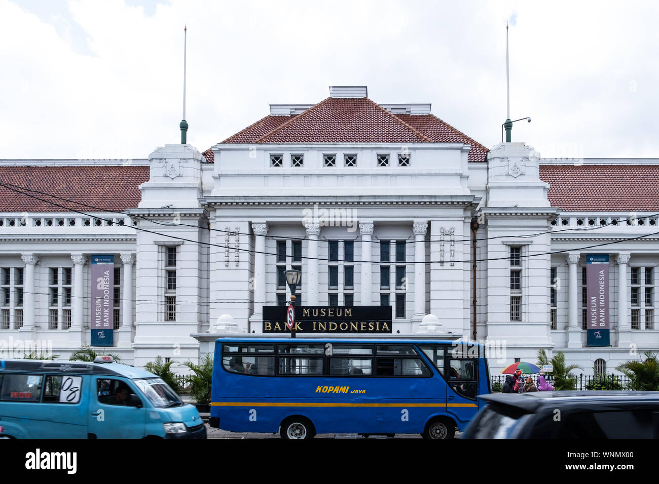 Jakarta, Indonesien - Januar 2, 2019: Blick auf Museum Bank Indonesia in Jakarta, historischen Gebäude der Altstadt, die den ersten Sitz der Th. Stockfoto