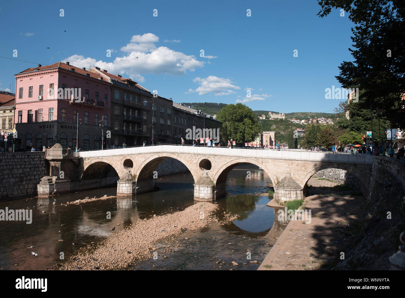 Sarajevo Latin Brücke Stockfoto