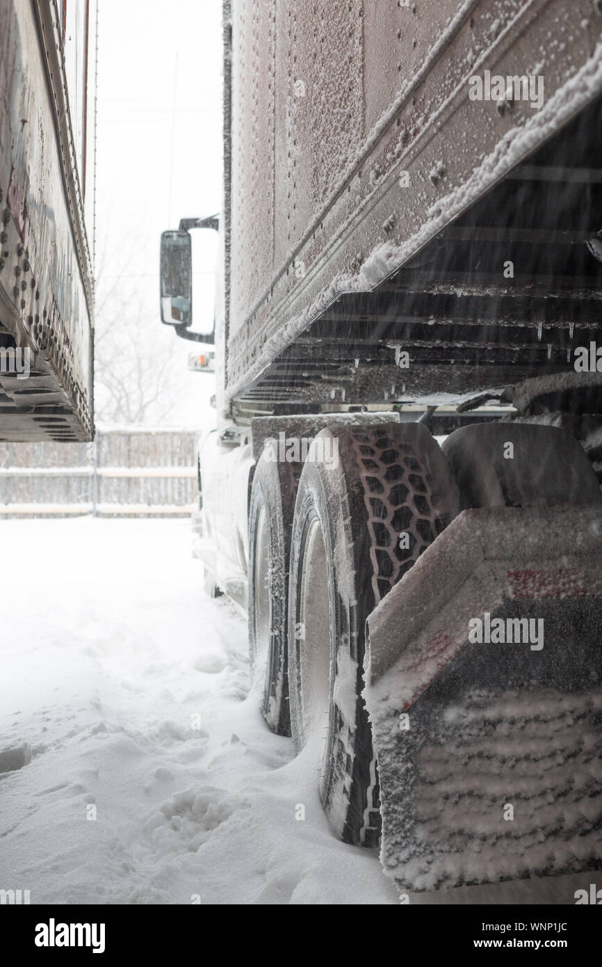 Lkw-teile, Volvo Peterbilt Stockfoto