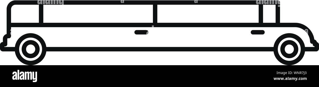 Vip-limousine Symbol. Übersicht vip-limousine Vektor Symbol für Web Design auf weißem Hintergrund Stock Vektor