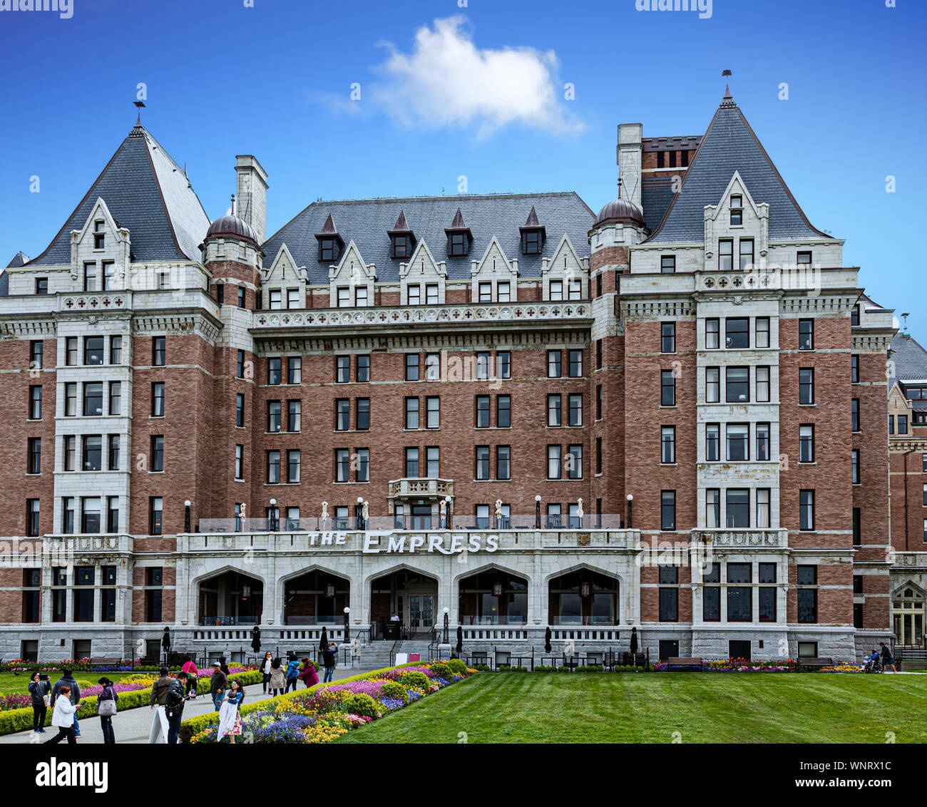 Die berühmte Empress Hotel in Victoria, British Columbia. Stockfoto