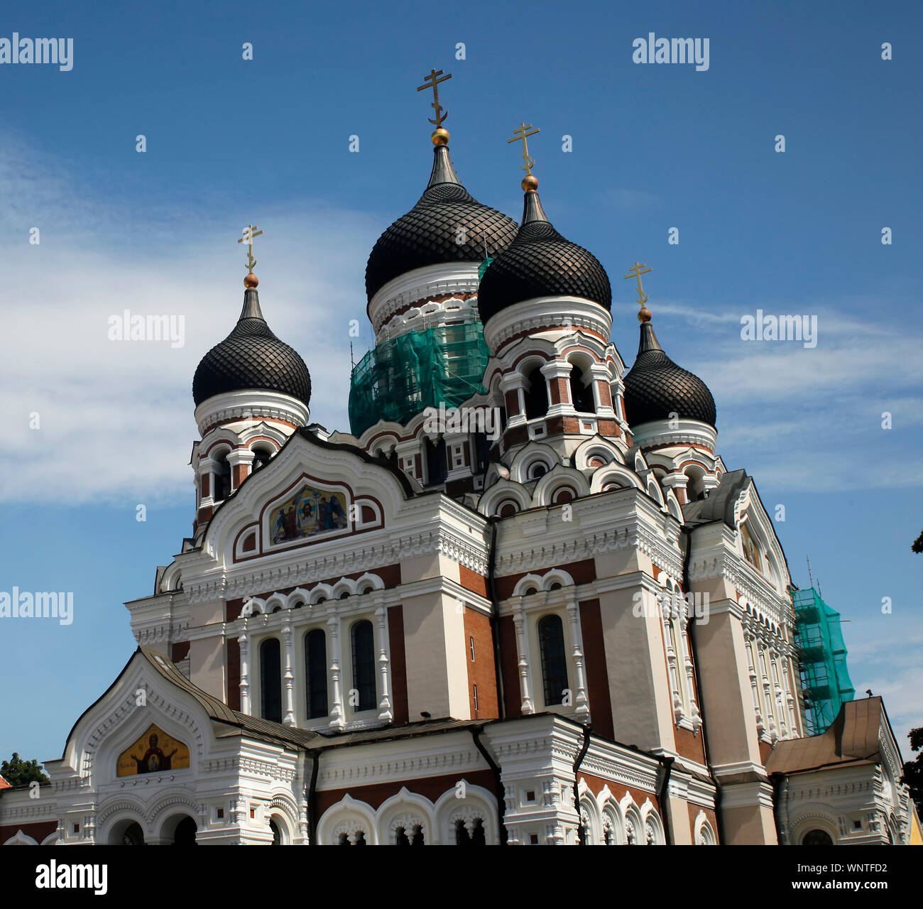 Alexander Newski Russisch-Orthodoxe Kathedrale, Tallinn, Estland Stockfoto