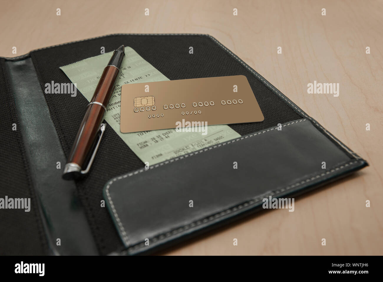 Kreditkarte Bank handeln. Stockfoto