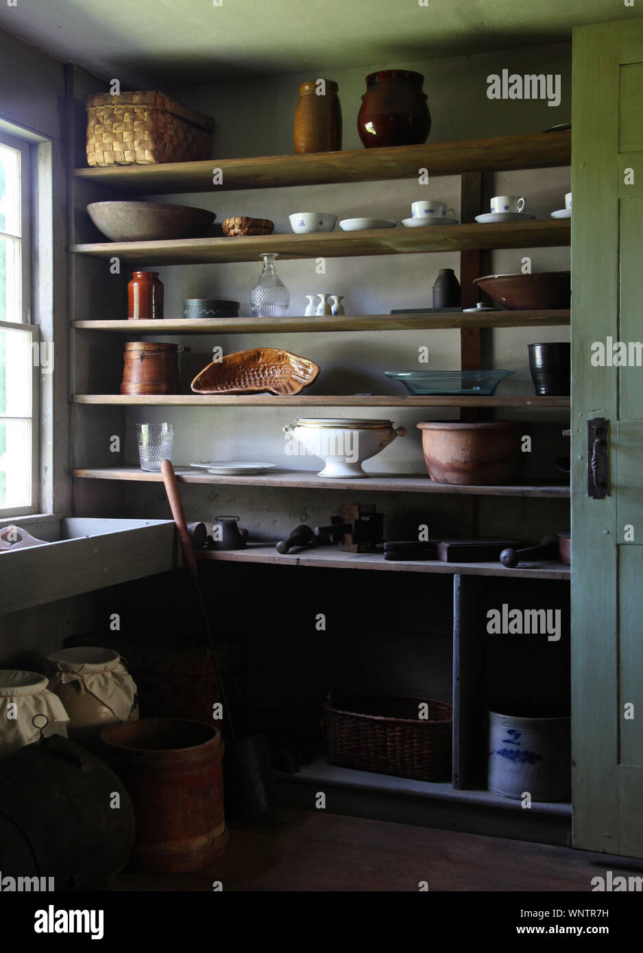 Country Farm House Speisekammer in Upstate New York Stockfoto