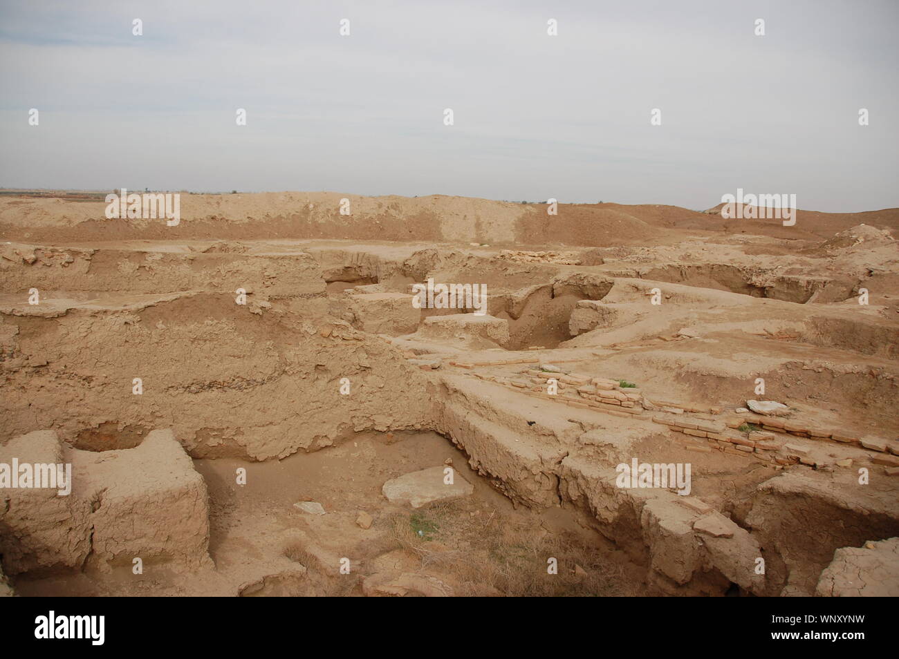 Archäologische Stätte von Mari Stockfoto