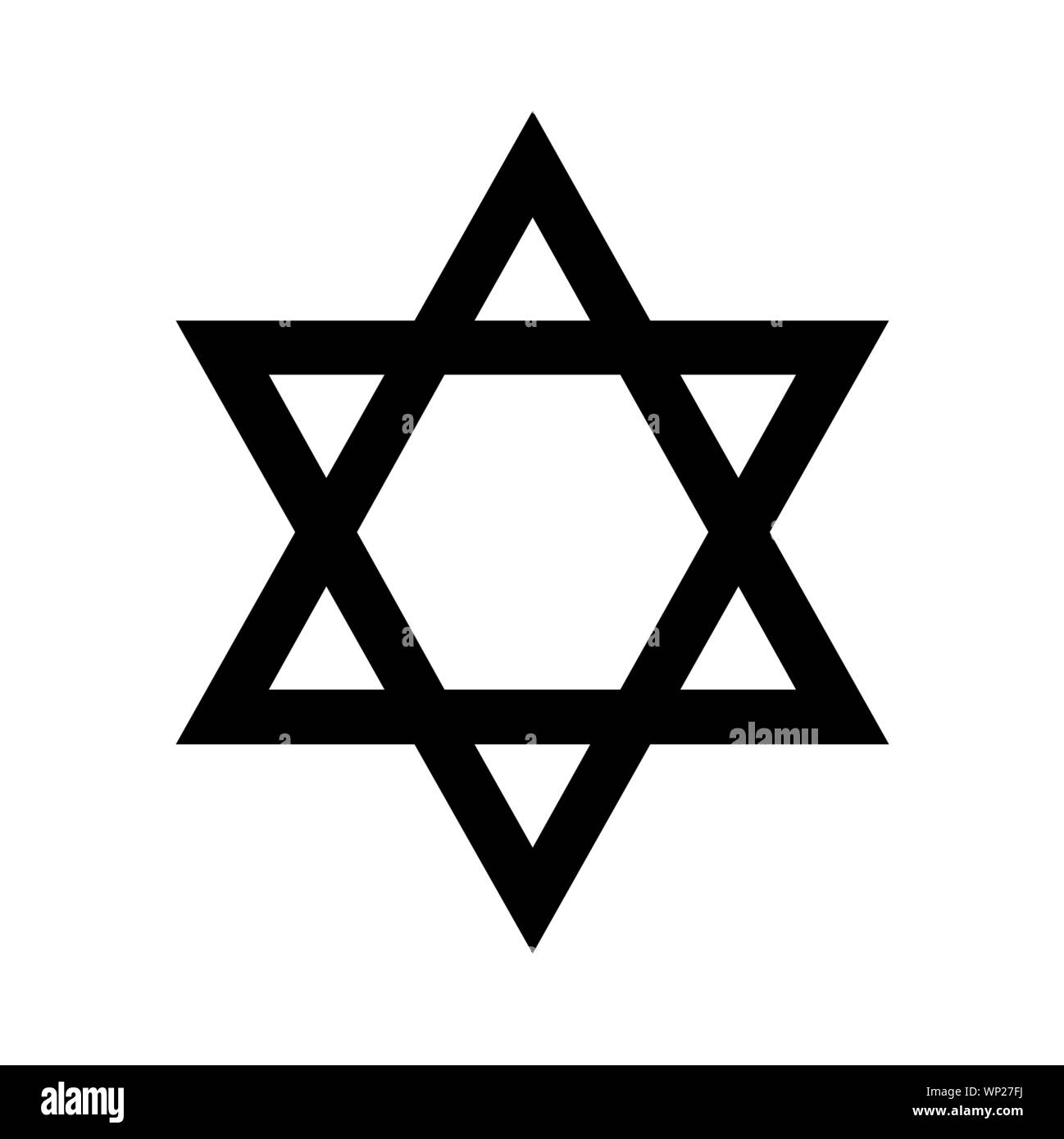 Sterne-Ikone David Stock Vektor