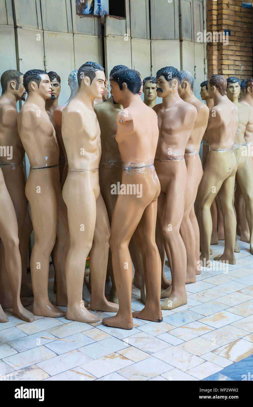 Mannequin, dress form im Shop, Isfahan, Provinz Isfahan, Iran Stockfoto