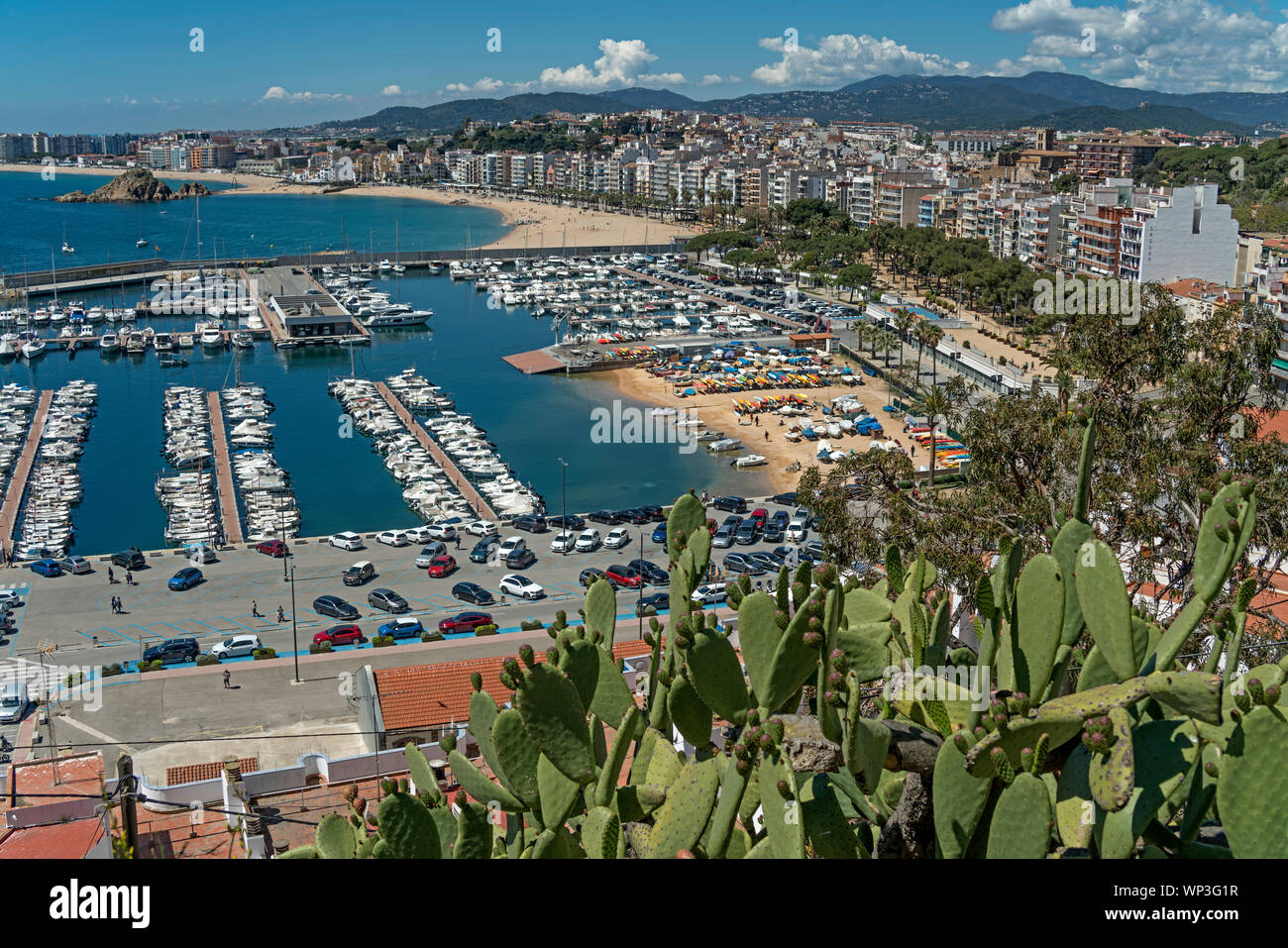 MARINA PORT BLANES COSTA BRAVA GERONA KATALONIEN SPANIEN Stockfoto