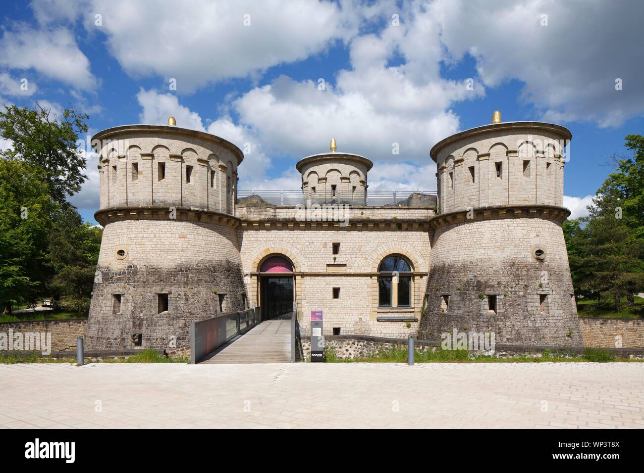 Historische Fort Thungen oder Drai Eechelen, mit Museum Musée Drai Eechelen, der Stadt Luxemburg, Luxemburg Stockfoto