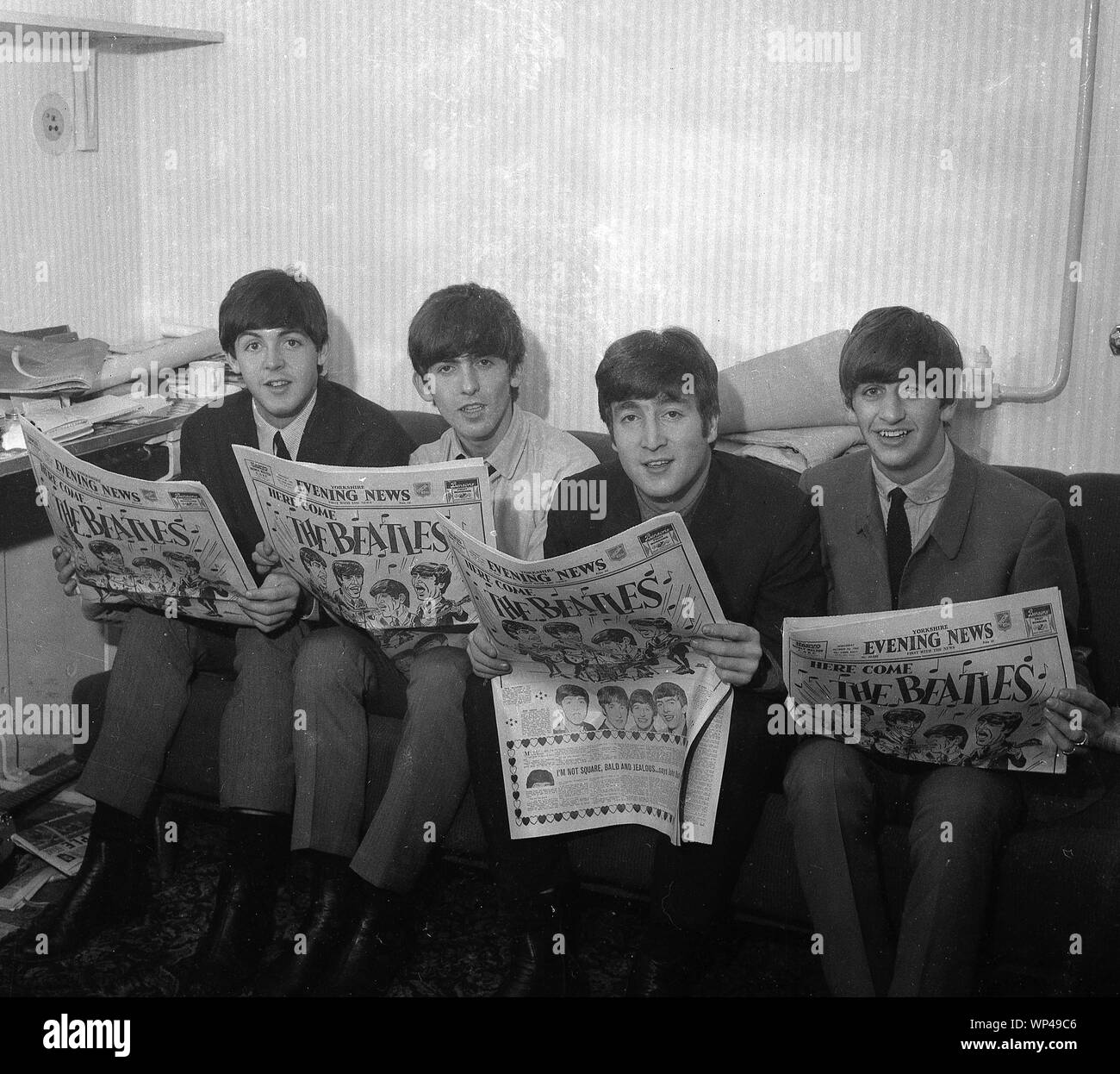 Die Beatles in Leeds 1963 Stockfoto