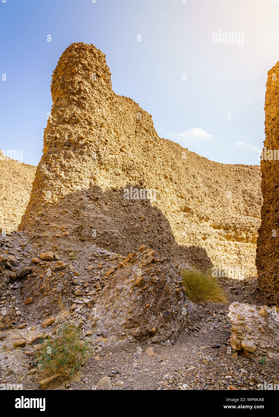 Die malerische Landschaft in der Nähe von Hatta, Hajar-gebirge, VAE Stockfoto