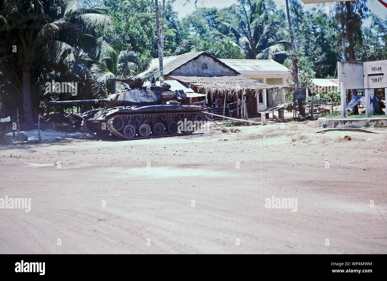 Vietnam-Krieg/Vietnam Krieg - Süd Vietnam Heer/Armee der Republik Vietnam leichter Kampfpanzer/Light Tank M41 Walker Bulldog Stockfoto