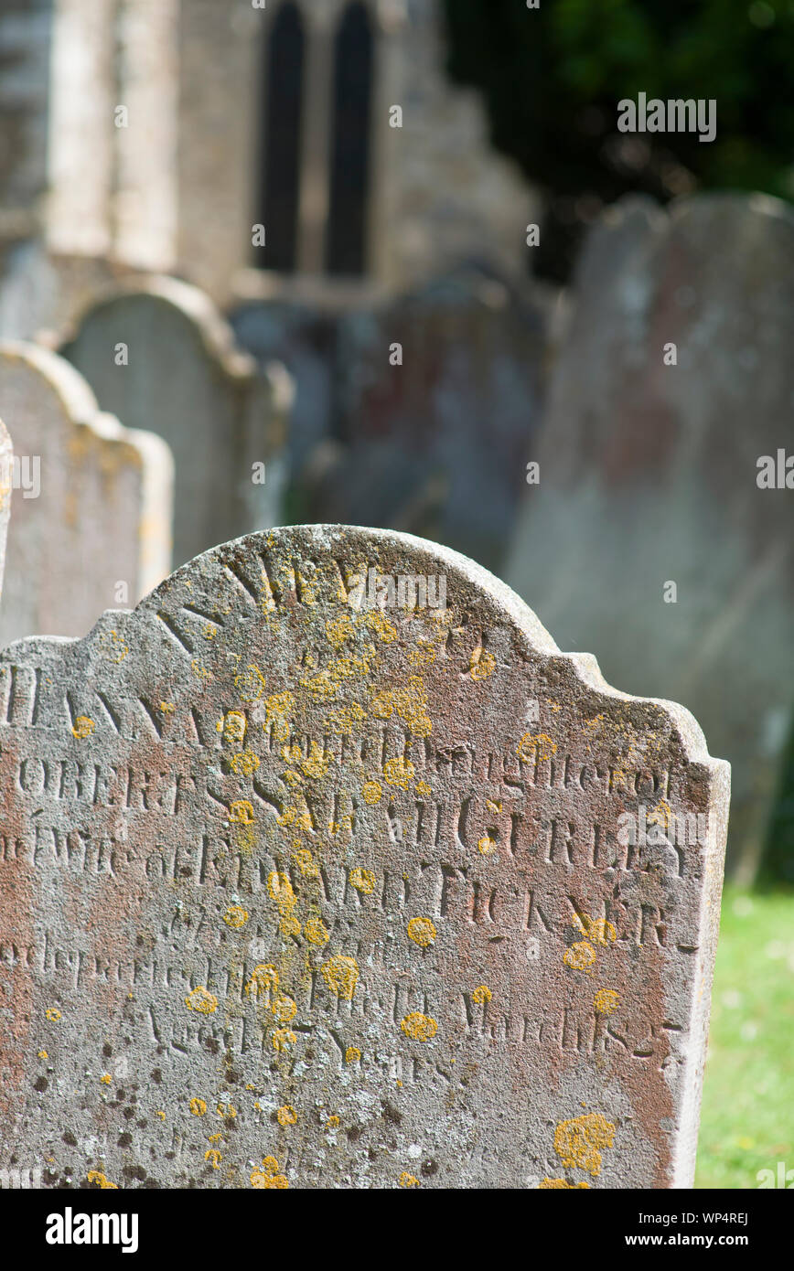 Friedhof in Rye, East Sussex Stockfoto