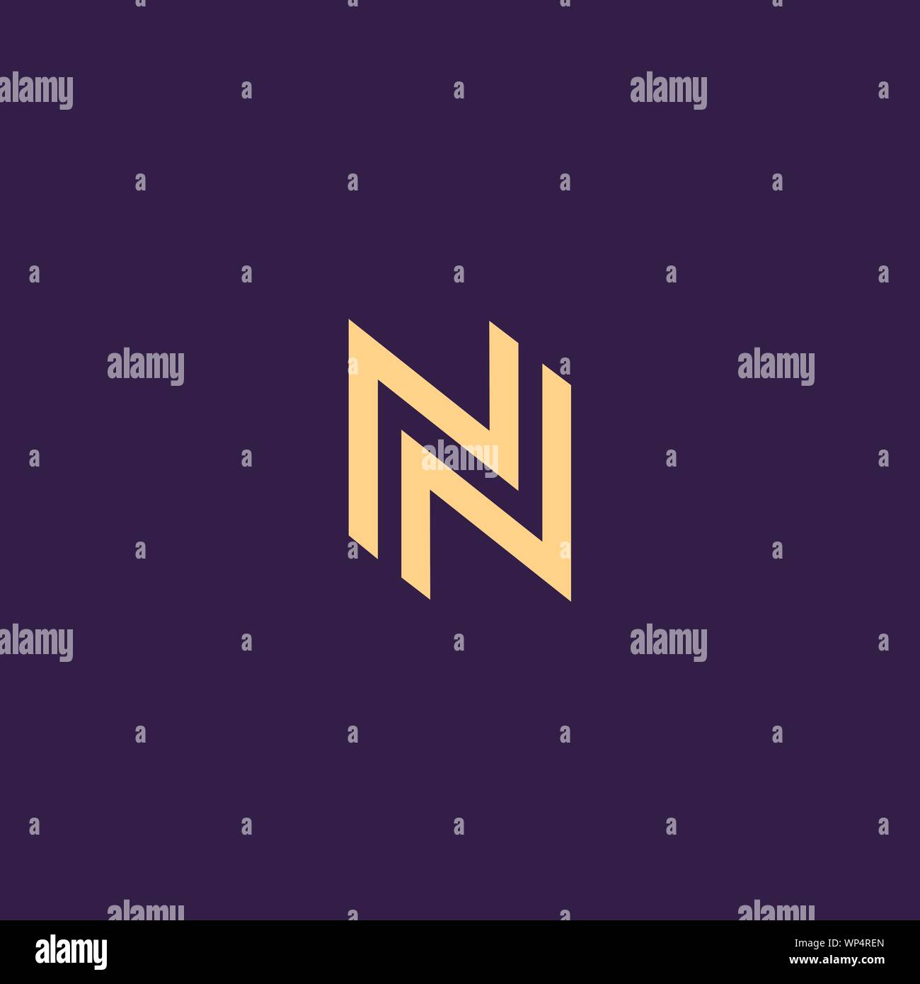 Kreative Innovative Initial logo NN N. minimalen Luxus Monogramm. Professionelles Design. Premium Business Schriftbild. Alphabet Symbol. Stock Vektor