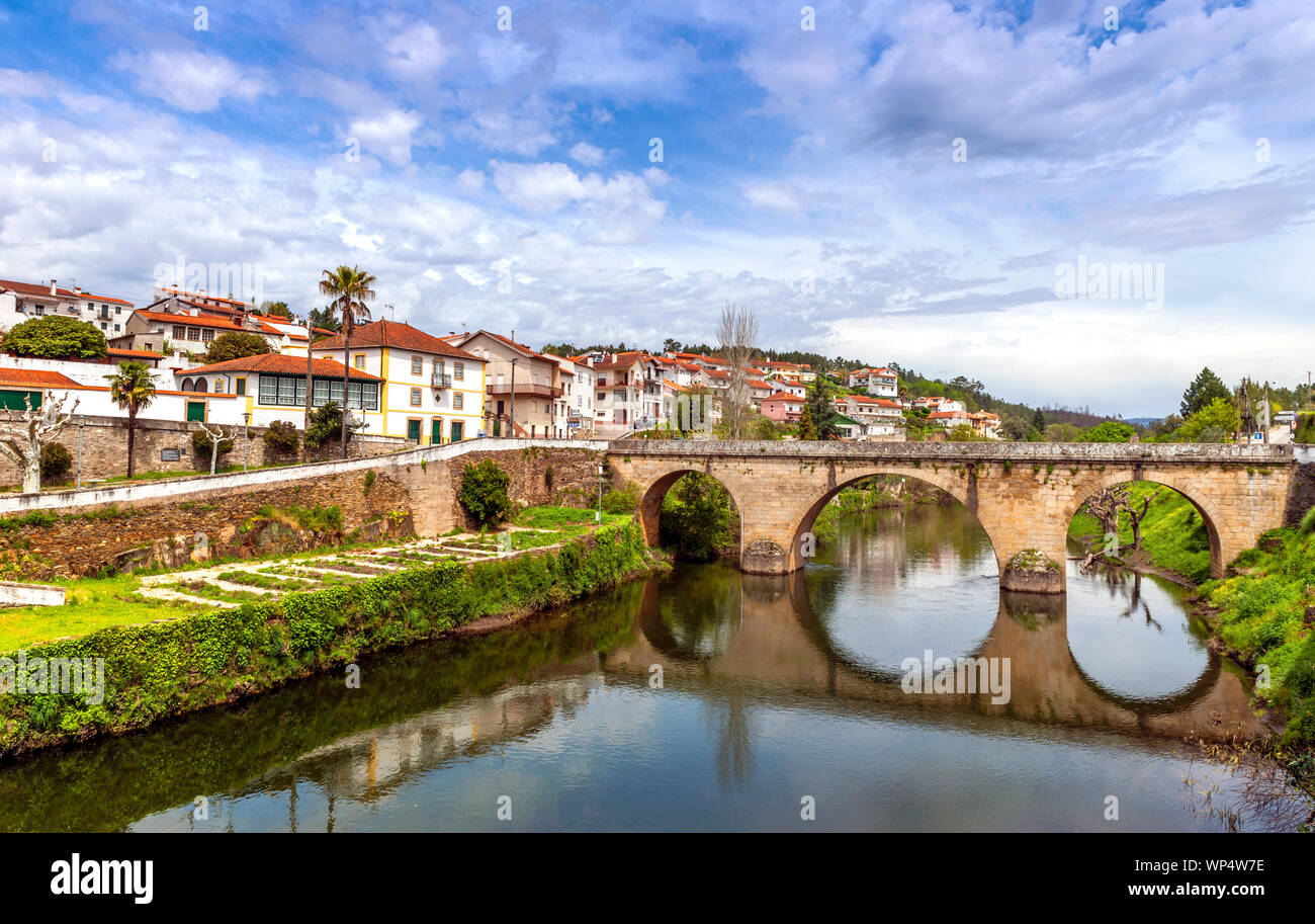 Blick auf Pinhao, Portugal Stockfoto