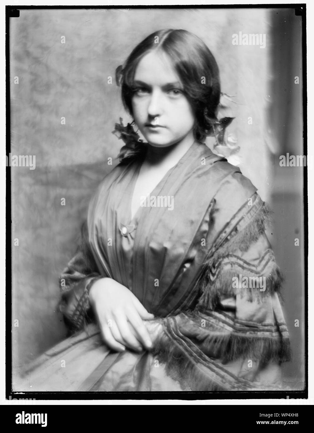 Josephine Braun, eine junge Frau zu Studio des Fotografen in New York City von Stanford White, um 1900 Stockfoto