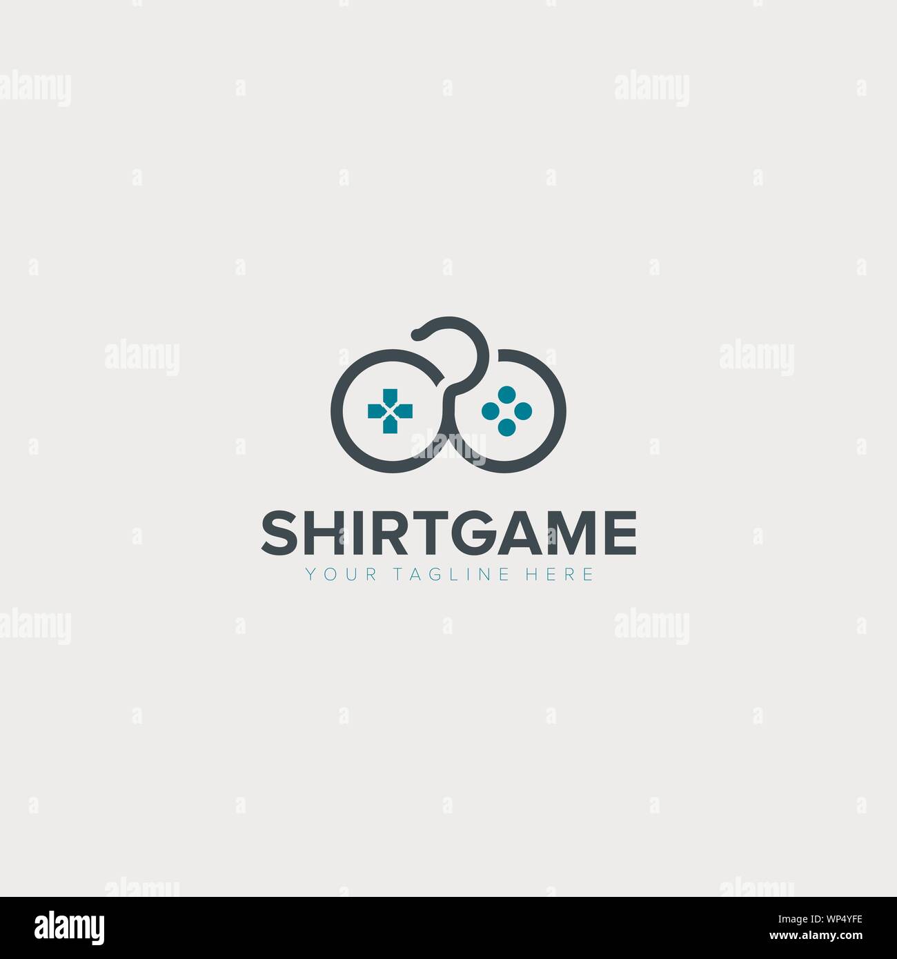 Gaming logo für T Shirt Spiel Logo Designs Stock Vektor