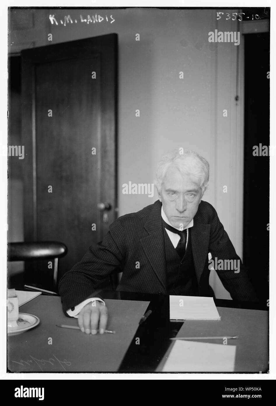 Richter Kenesaw Mountain Landis, Baseball Kommissar (Baseball) Stockfoto
