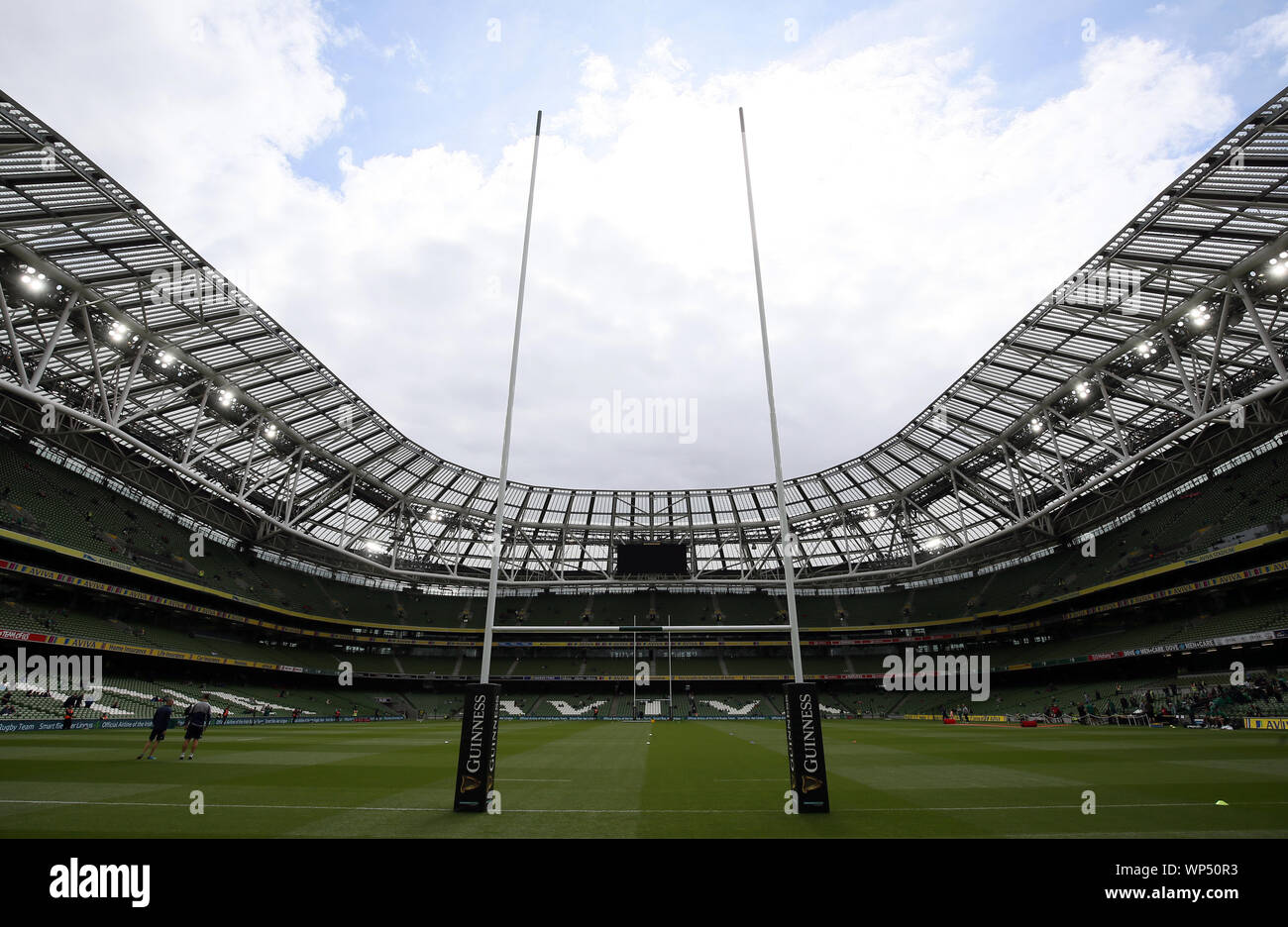 Eine allgemeine Ansicht des Stadions vor der Guinness Sommer Reihe passen im Aviva Stadium, Dublin. Stockfoto