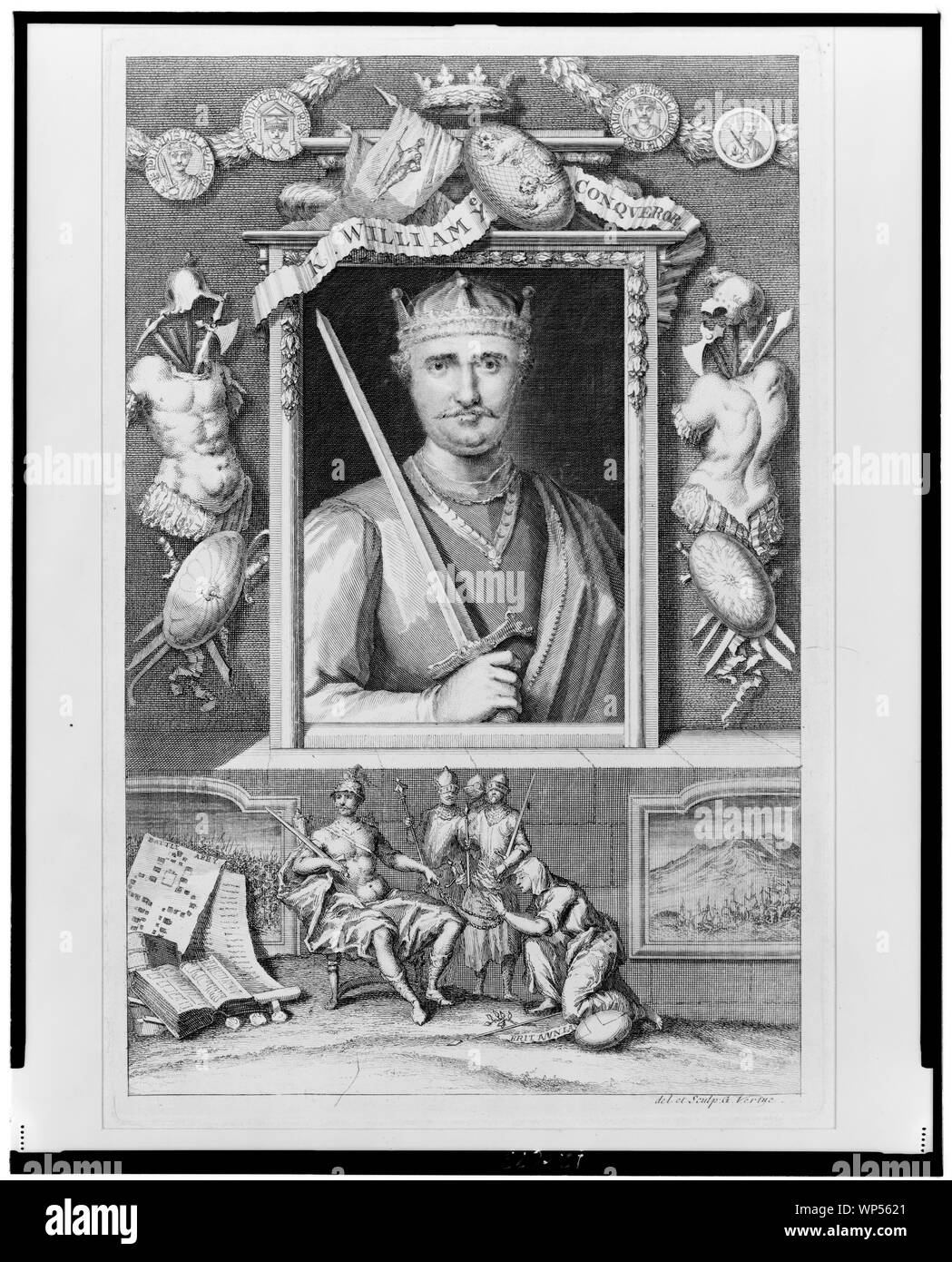 K. William ihr Eroberer/del. et sculp. G. Vertue. Stockfoto