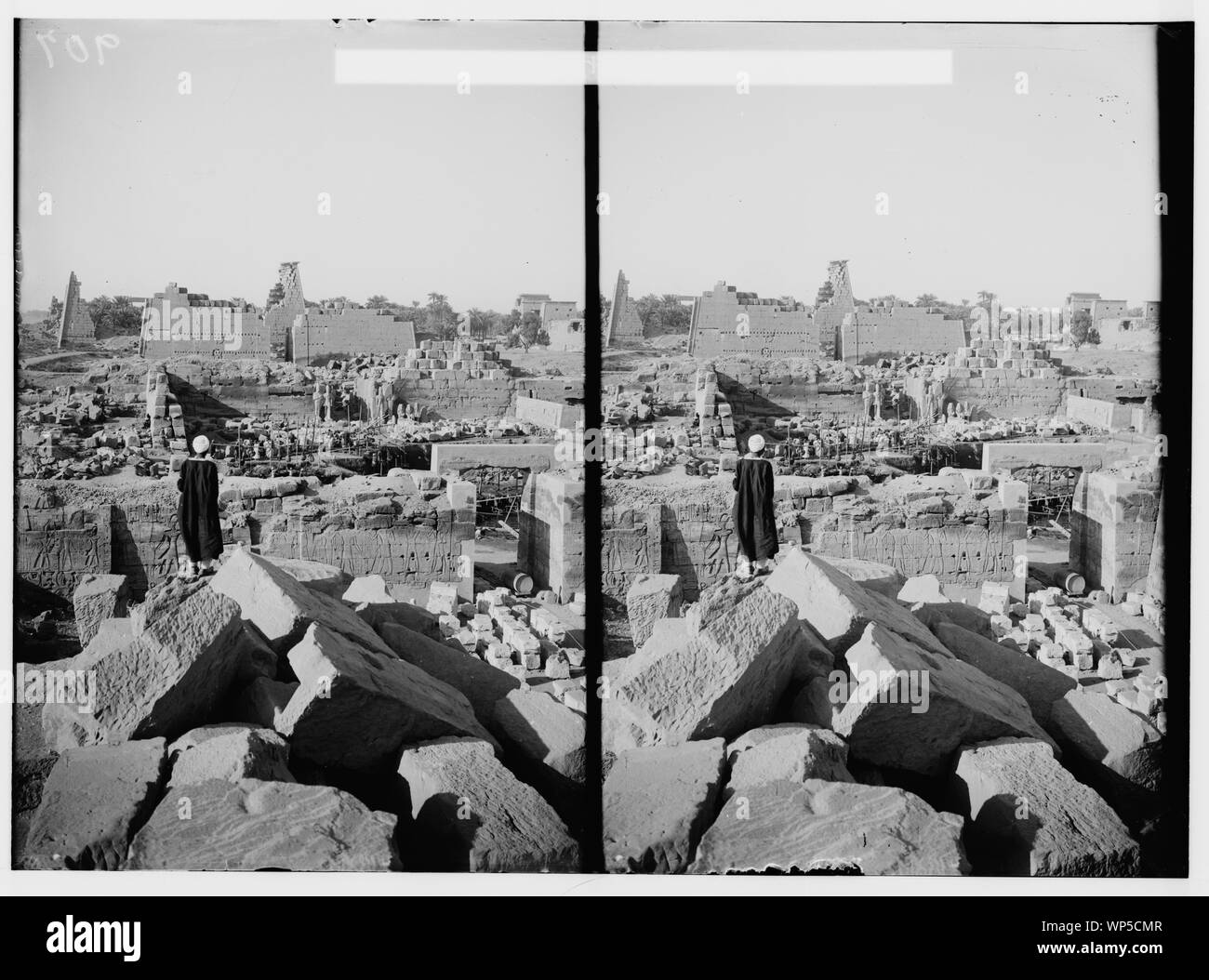 Karnak. 7. und 8. Pfeiler Stockfoto