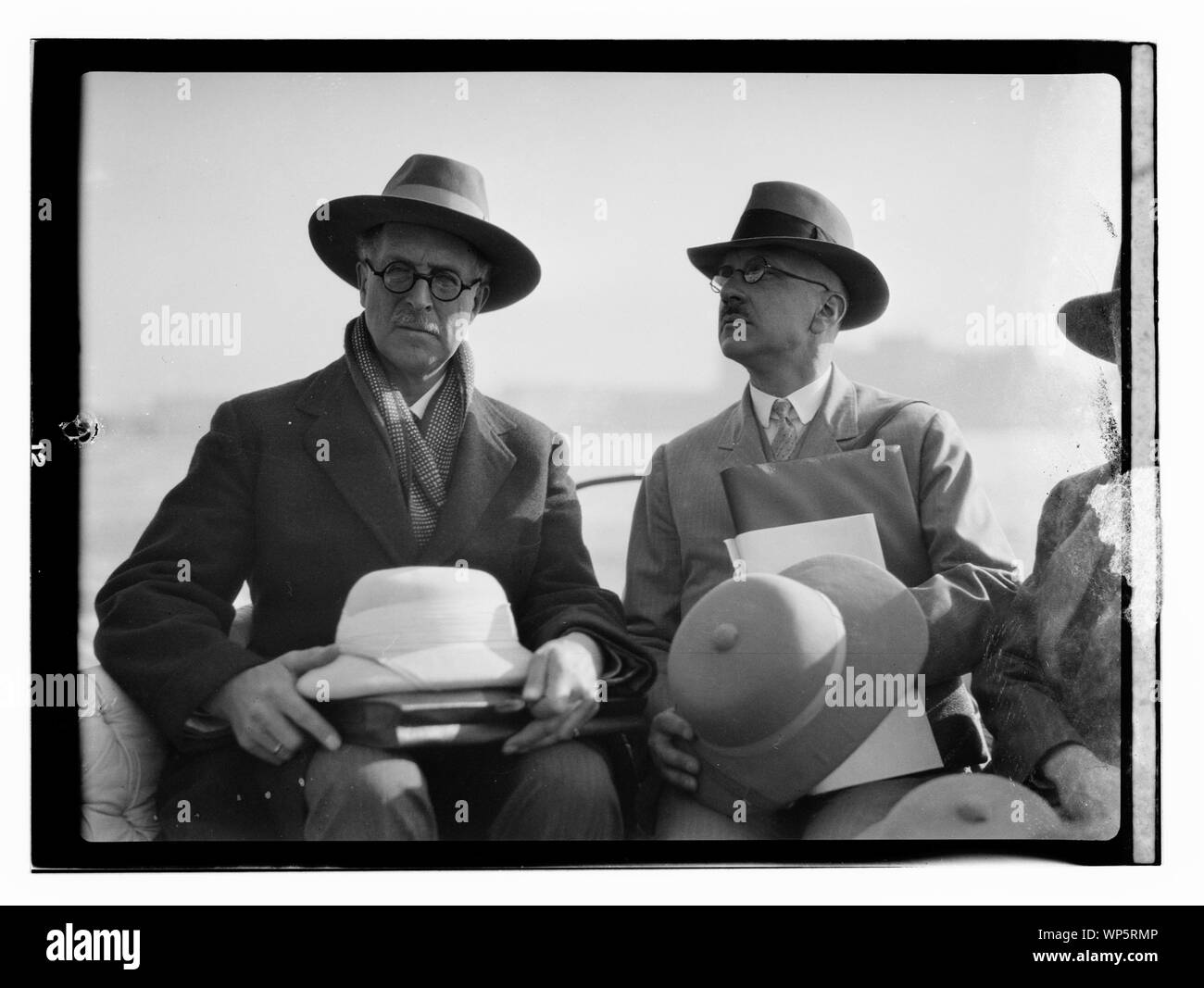 König Albert von Belgien in offenen Wagen, Ca. 1935 Stockfoto