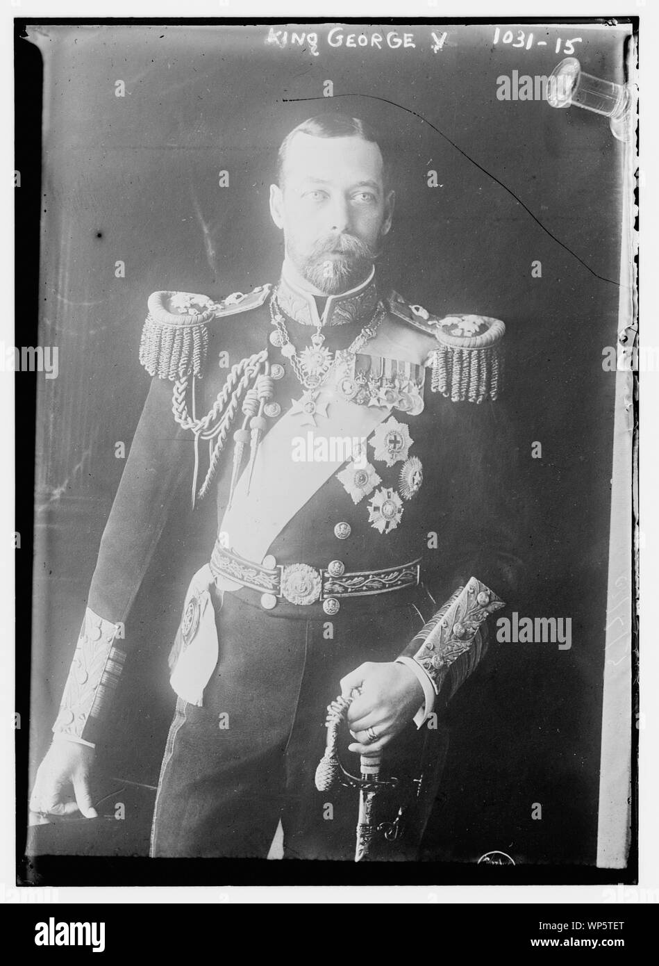 König George V in uniform Stockfoto
