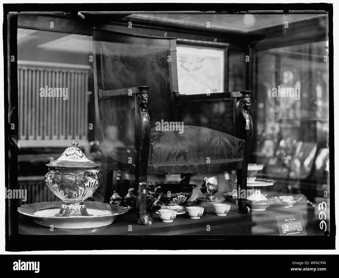 LAFAYETTE, MARQUIS DE. Seinen Sessel, im Smithsonian Stockfoto