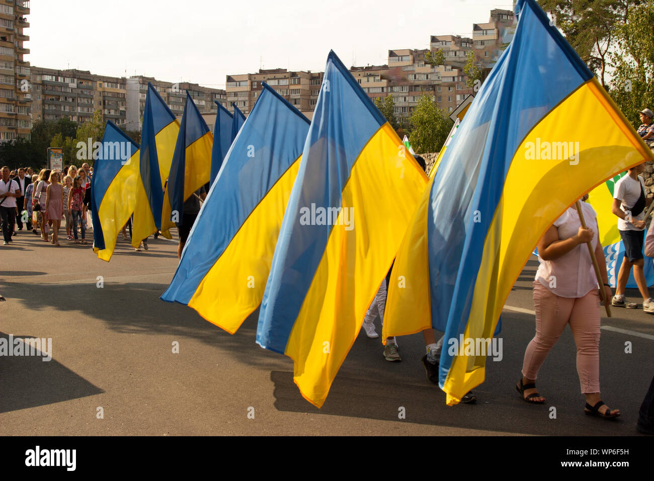 Stadt Tag Festival in Ukrainka, Obukhov Bezirk, Kiew Region. Land Ukraine. Datum: Shooting am 07 September (2019). Stockfoto